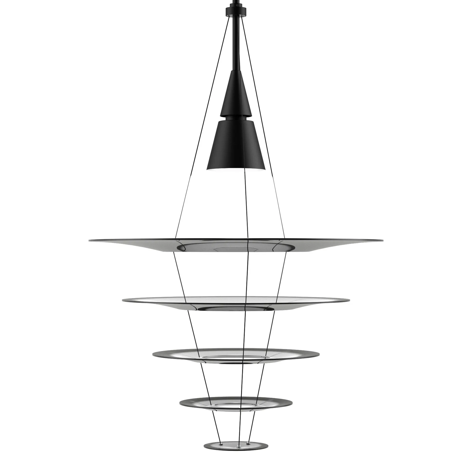 Lampa wisząca Enigma 545, Czarny Louis Poulsen