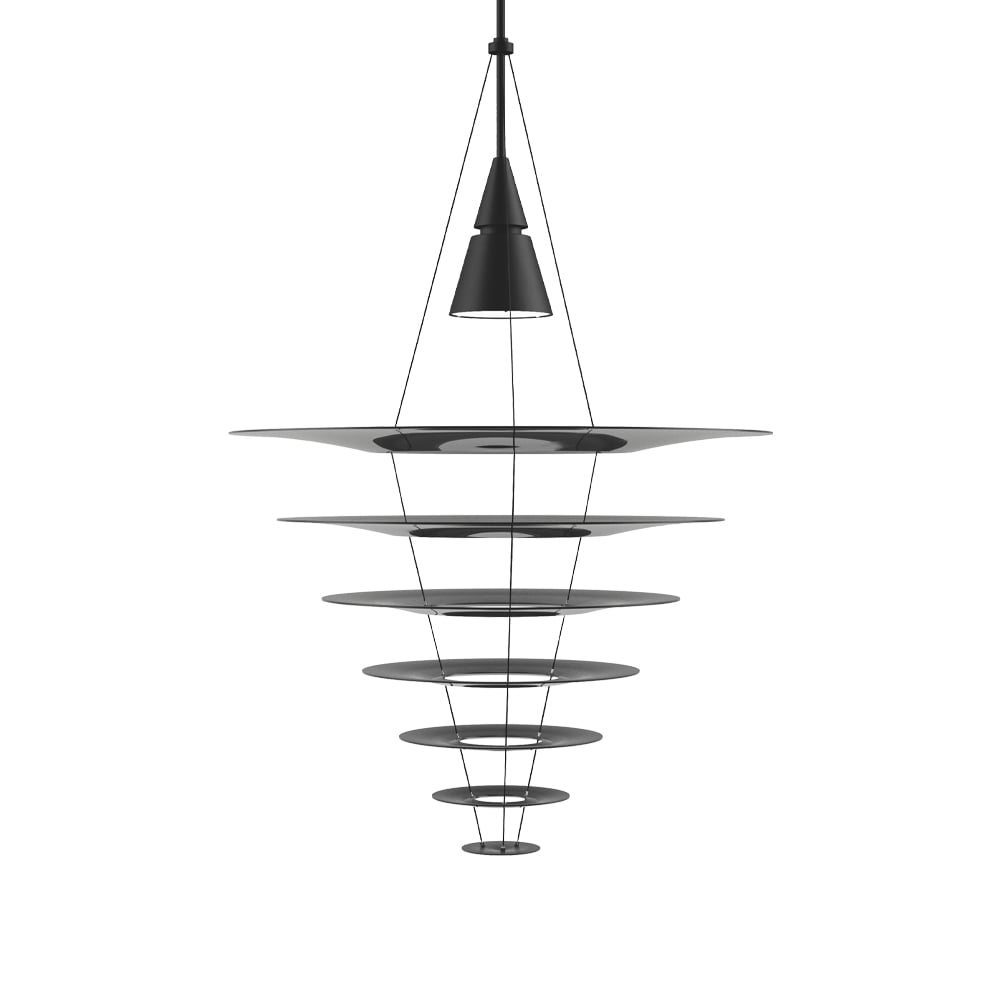 Louis Poulsen Lampa wisząca Enigma 825 Czarny, LED | Skandynawski Design | Lampy wiszące | Czarny