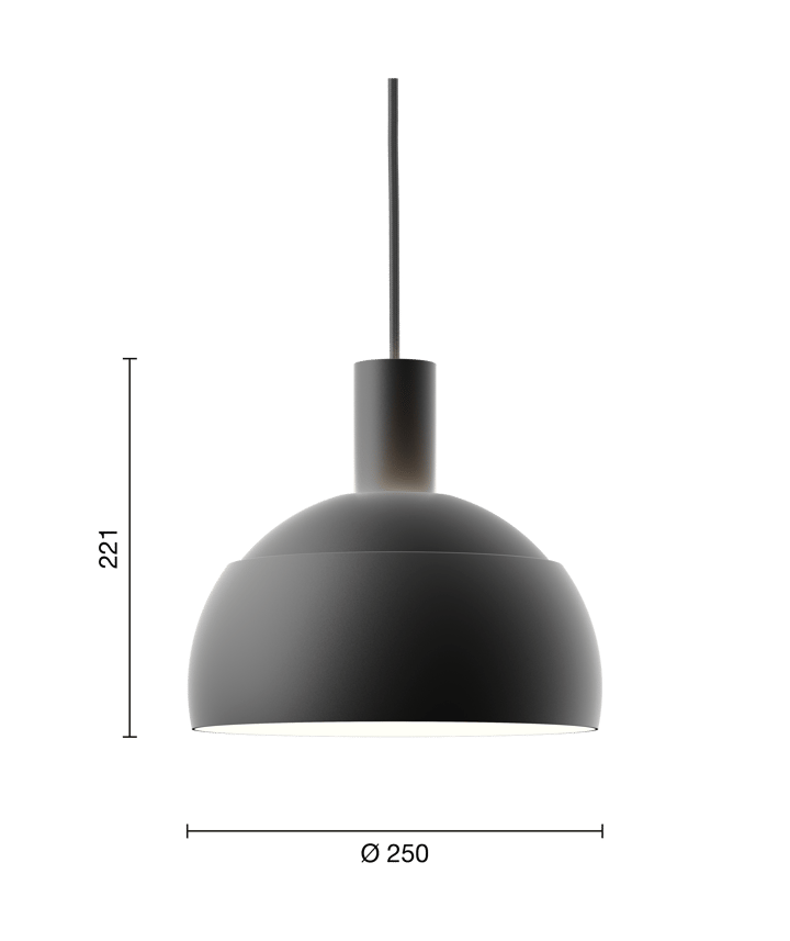 Lampa wisząca FJ Elements Ø25 cm, Black Louis Poulsen
