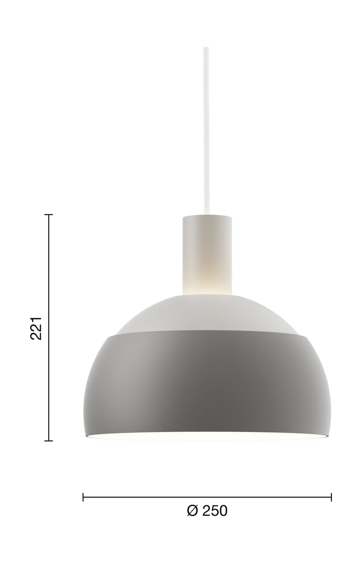 Lampa wisząca FJ Elements Ø25 cm, Original grey Louis Poulsen