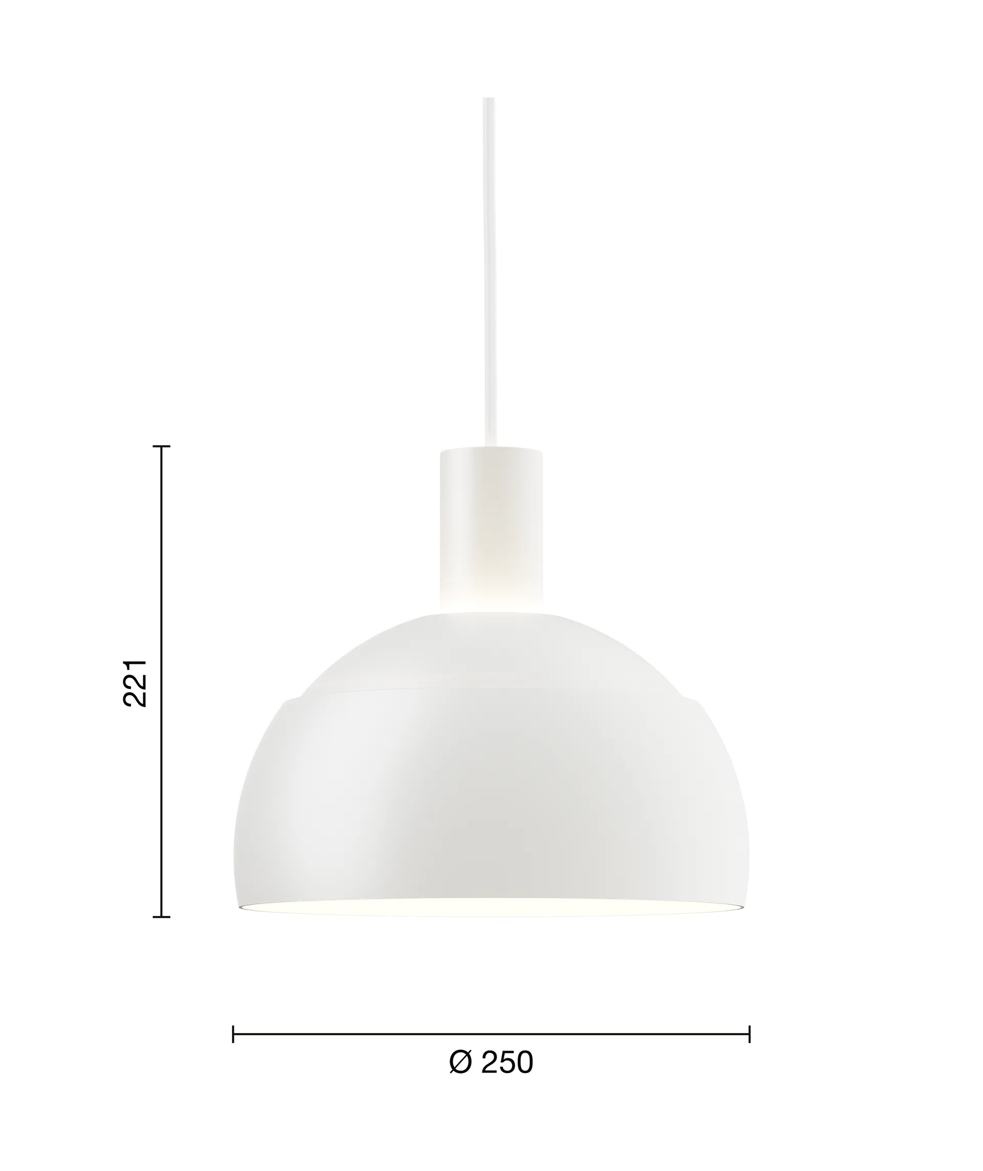 Lampa wisząca FJ Elements Ø25 cm, White Louis Poulsen