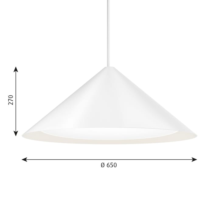 Lampa wisząca Keglen Ø65 cm - Biały - Louis Poulsen