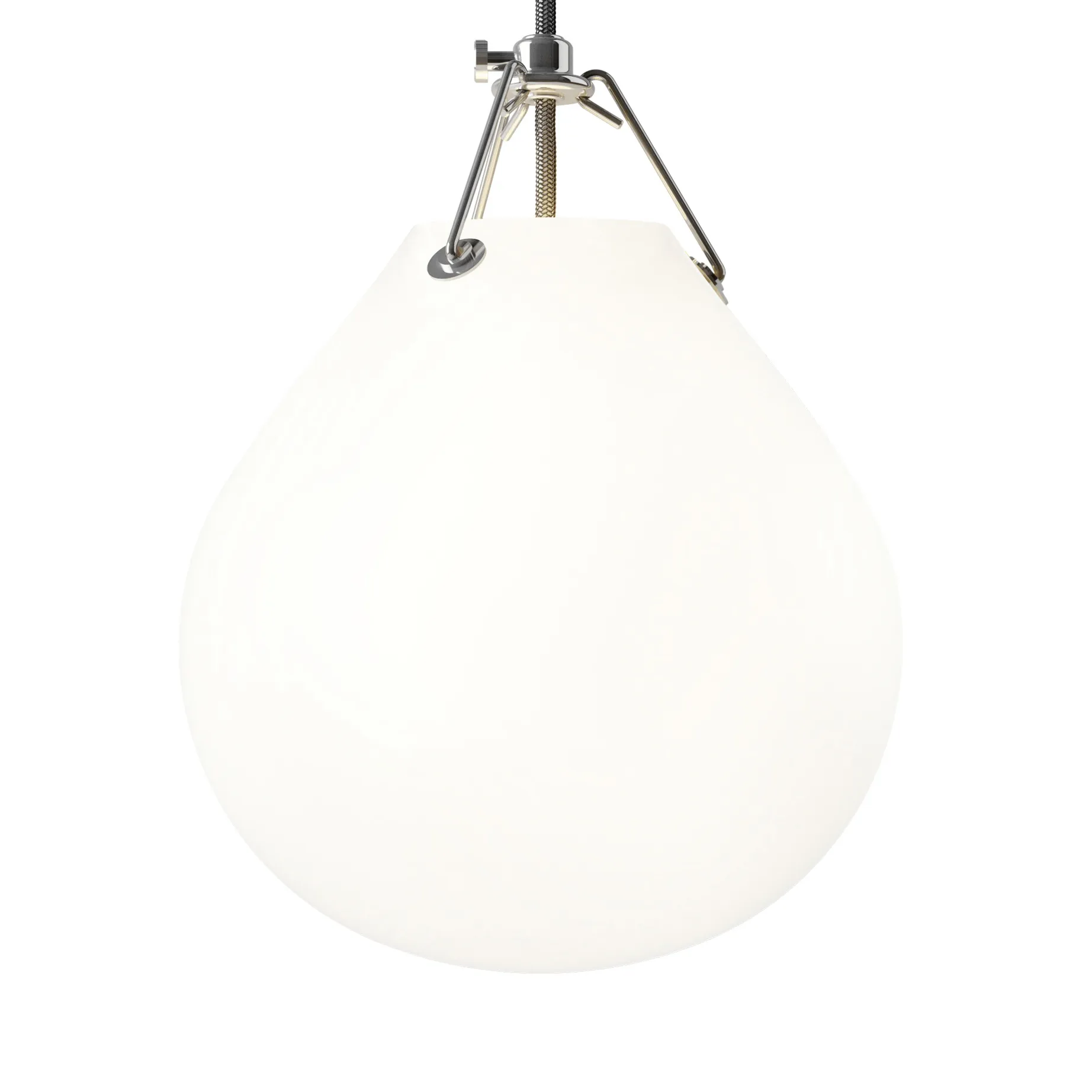 Lampa wisząca Moser Ø20,5 cm, Matowa biel Louis Poulsen