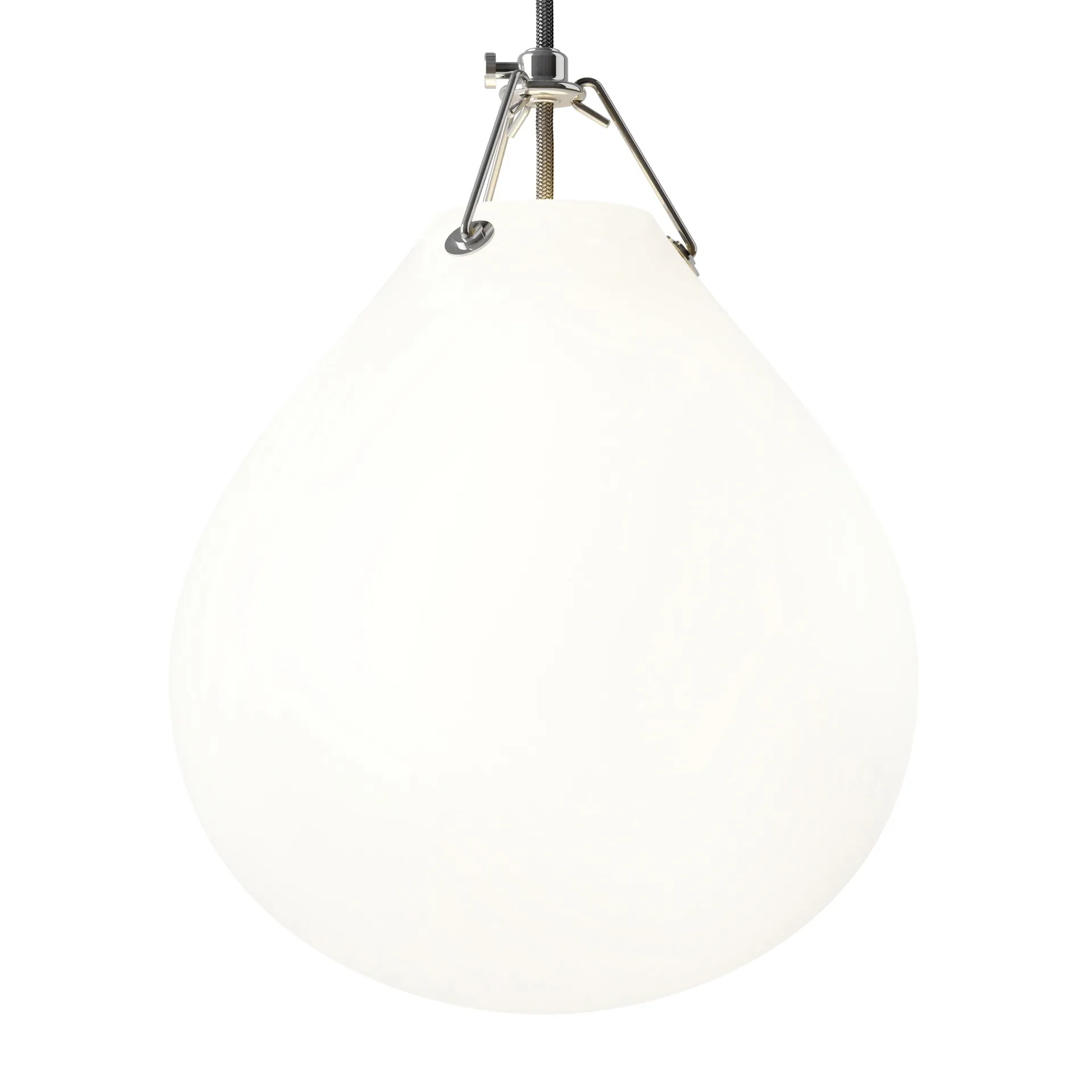 Lampa wisząca Moser Ø25 cm, Matowa biel Louis Poulsen