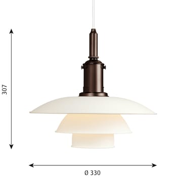 Lampa wisząca PH 3½-3 - Biały - Louis Poulsen
