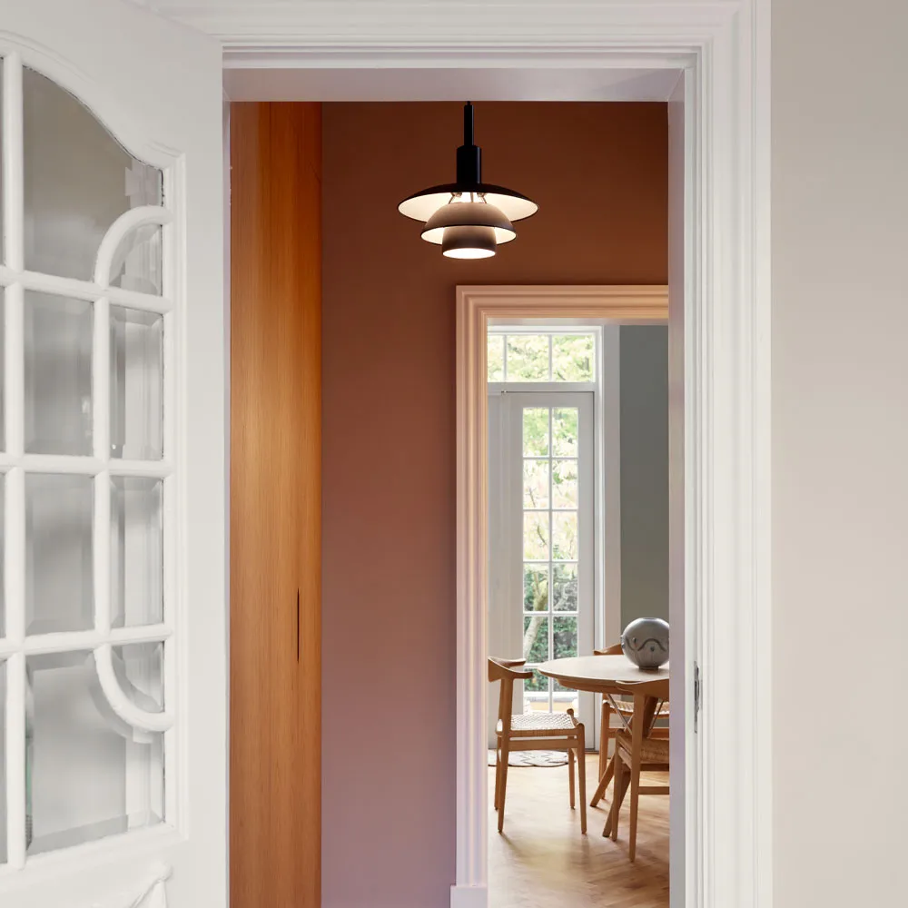 Lampa wisząca PH 3/3, Czarny-biały, metal-szkło Louis Poulsen