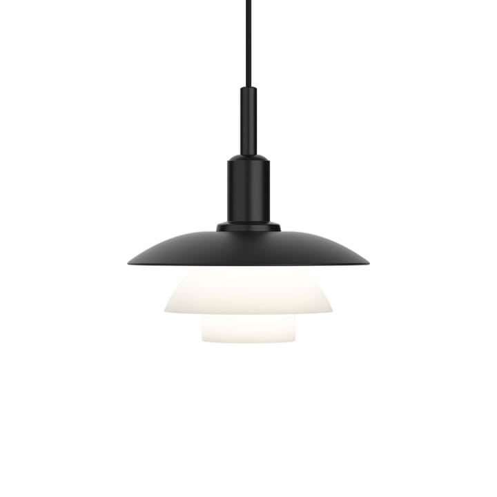 Lampa wisząca PH 3/3 - Czarny-biały, metal-szkło - Louis Poulsen