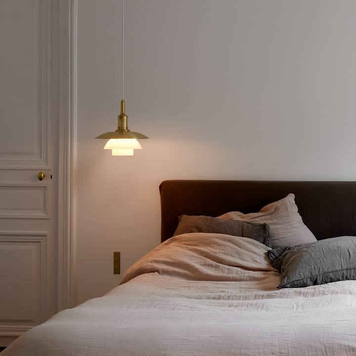 Lampa wisząca PH 3/3 Limited Edition, Mosiądz-szkło opalowe Louis Poulsen