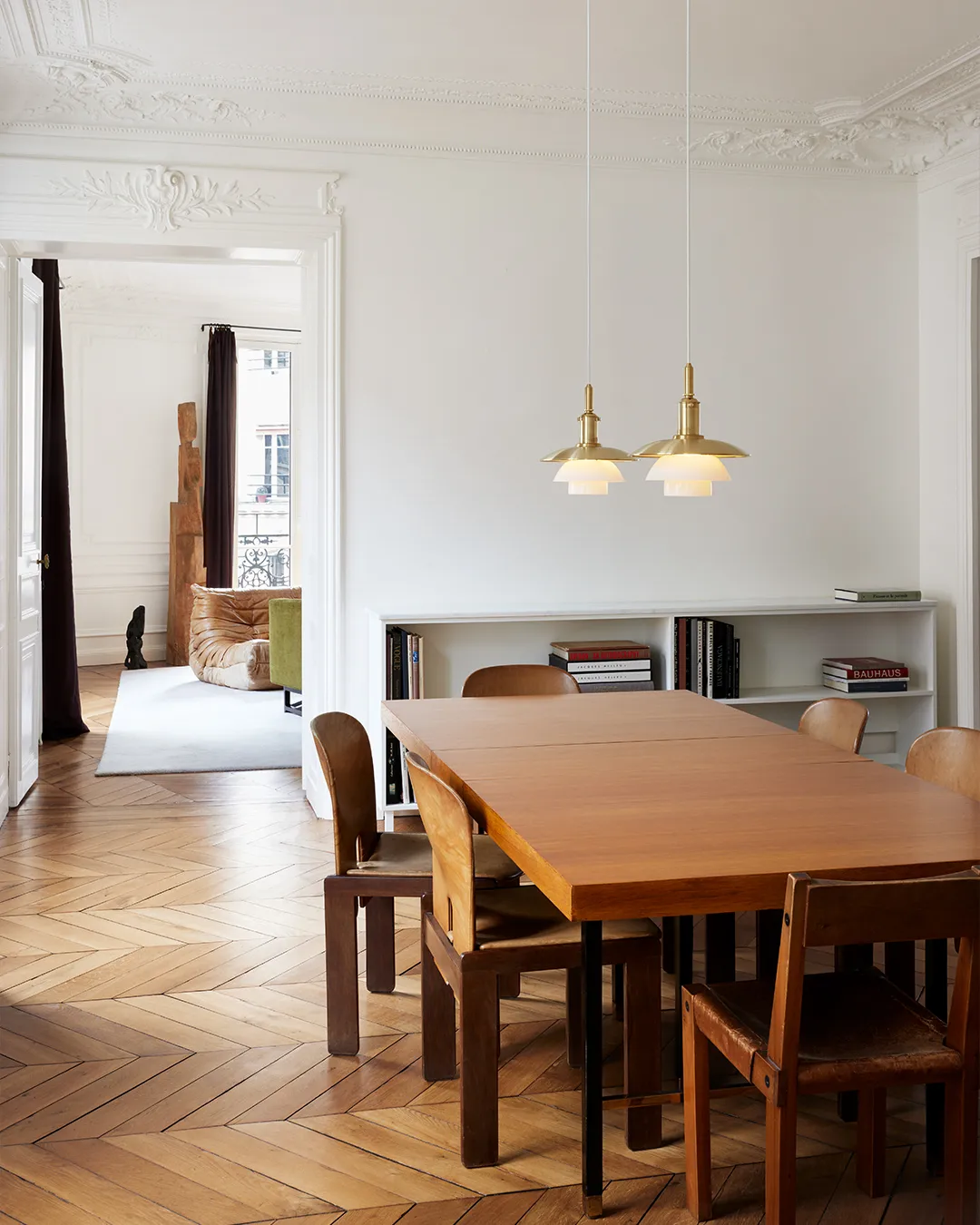 Lampa wisząca PH 3/3 Limited Edition, Mosiądz-szkło opalowe Louis Poulsen