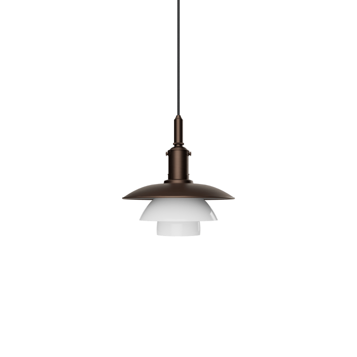 Lampa wisząca PH 3/3 Luna - Aged brass-szkło opalowe - Louis Poulsen