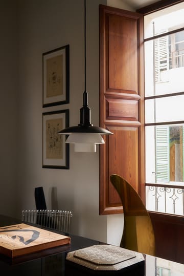 Lampa wisząca PH 3/3 Luna - Aged brass-szkło opalowe - Louis Poulsen