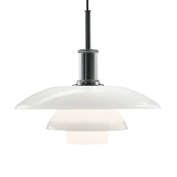 Lampa wisząca PH 4½-4 ze szkła opalowego - Chrom - Louis Poulsen