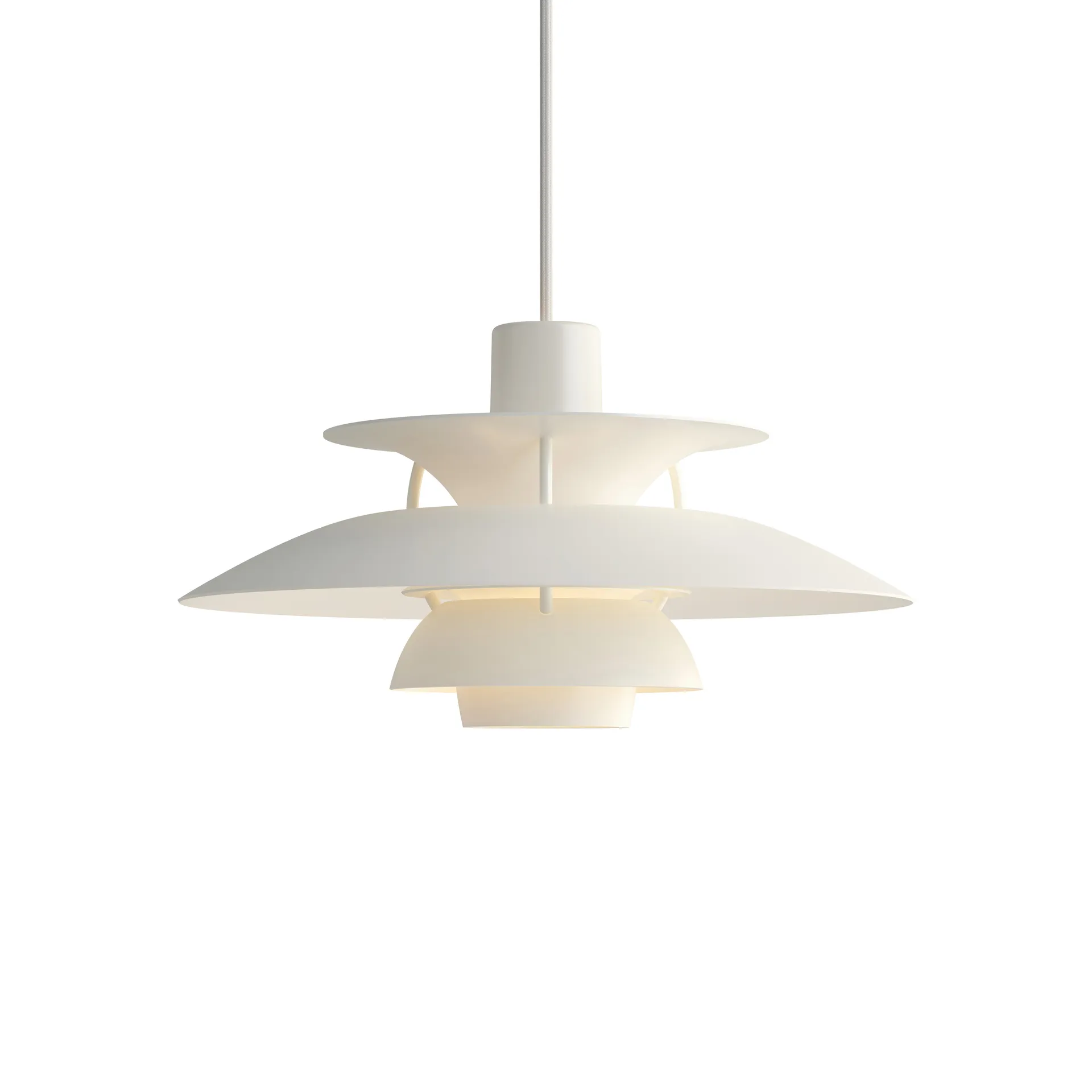Lampa wisząca PH 5, Ø300, Biały Louis Poulsen