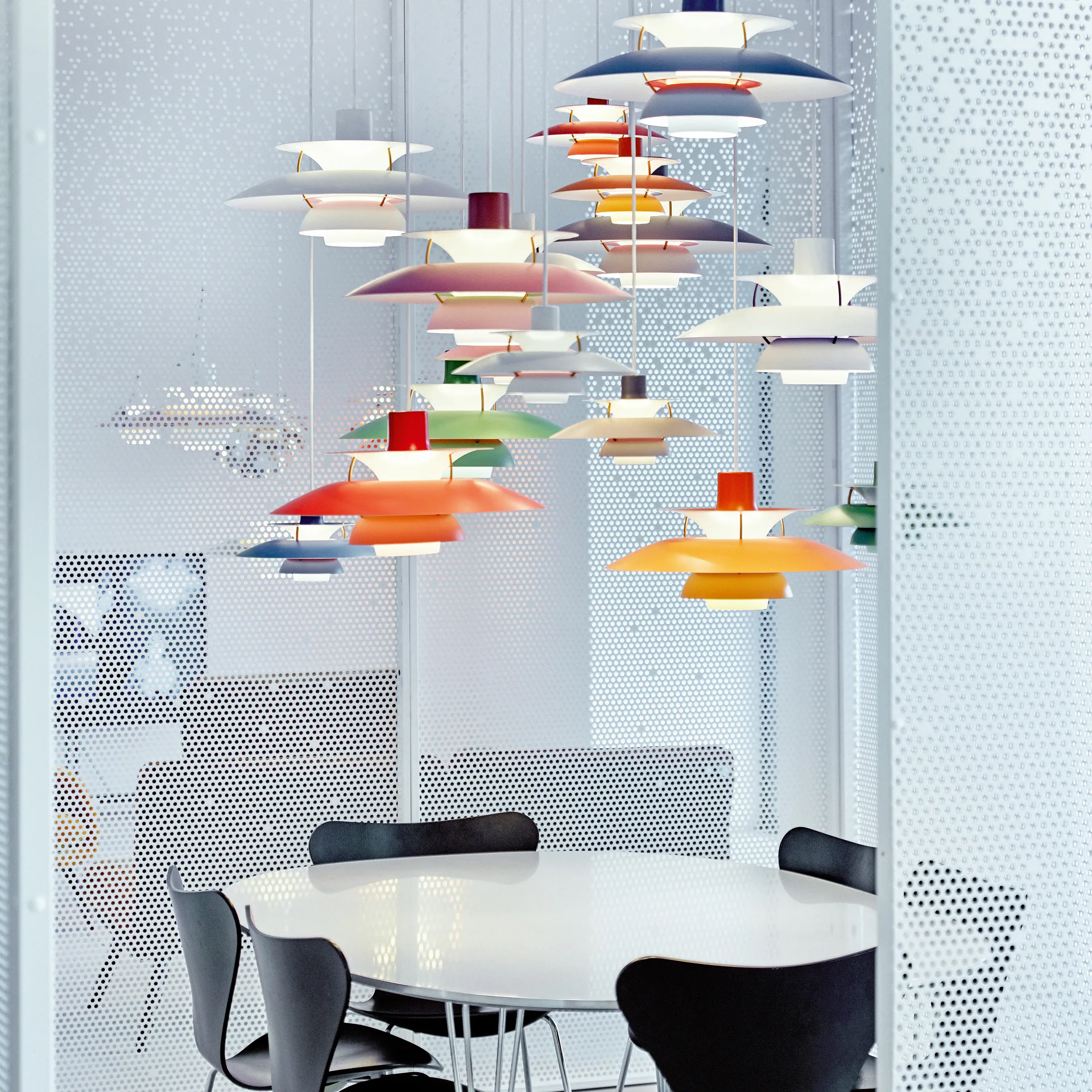 Lampa wisząca PH 5, Ø300, Czerwony Louis Poulsen
