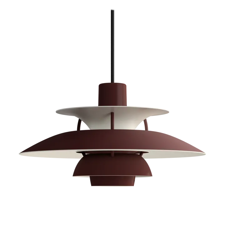 Lampa wisząca PH 5 - Ø300, Monochrom burgundy - Louis Poulsen