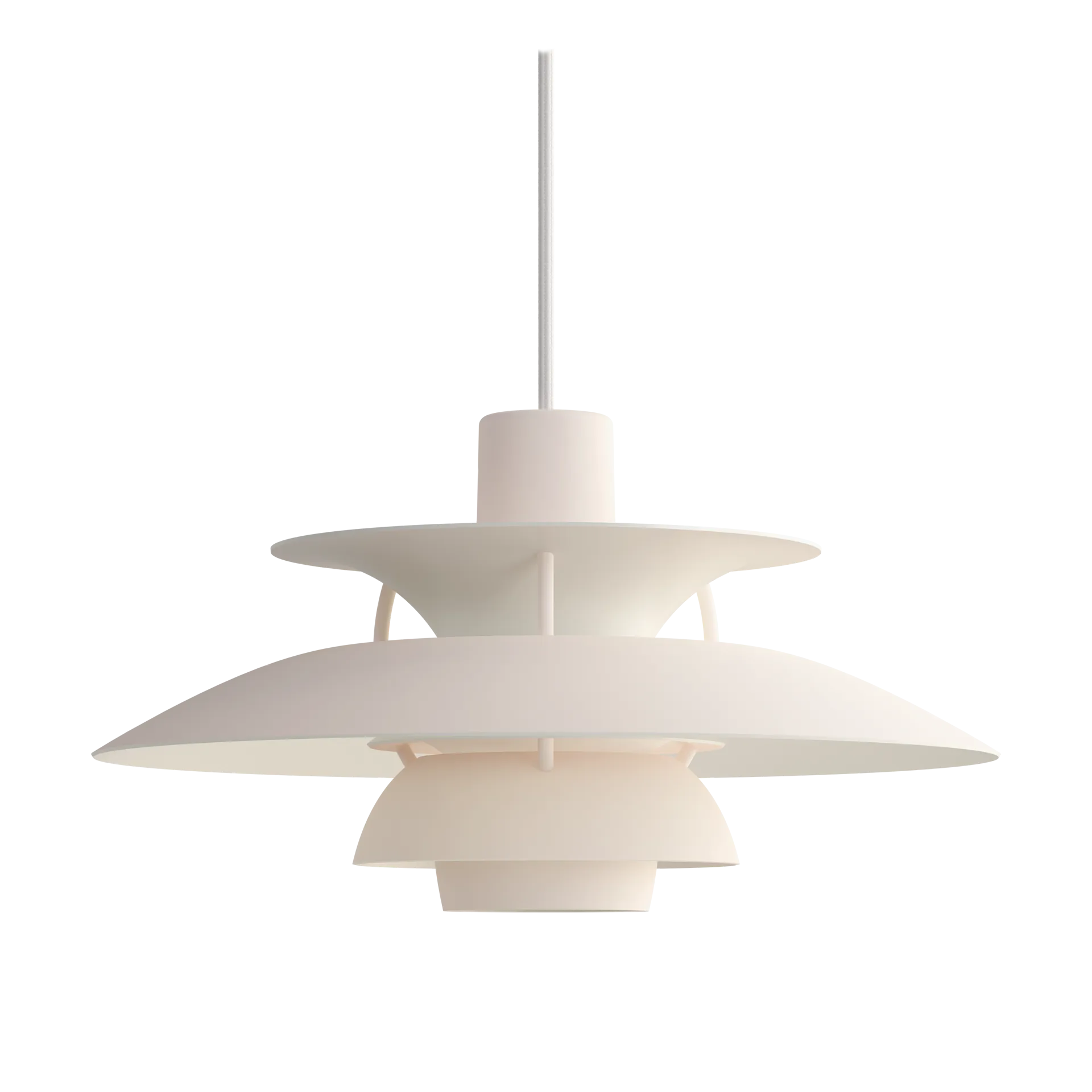 Lampa wisząca PH 5, Ø300, Monochrom pale blush Louis Poulsen