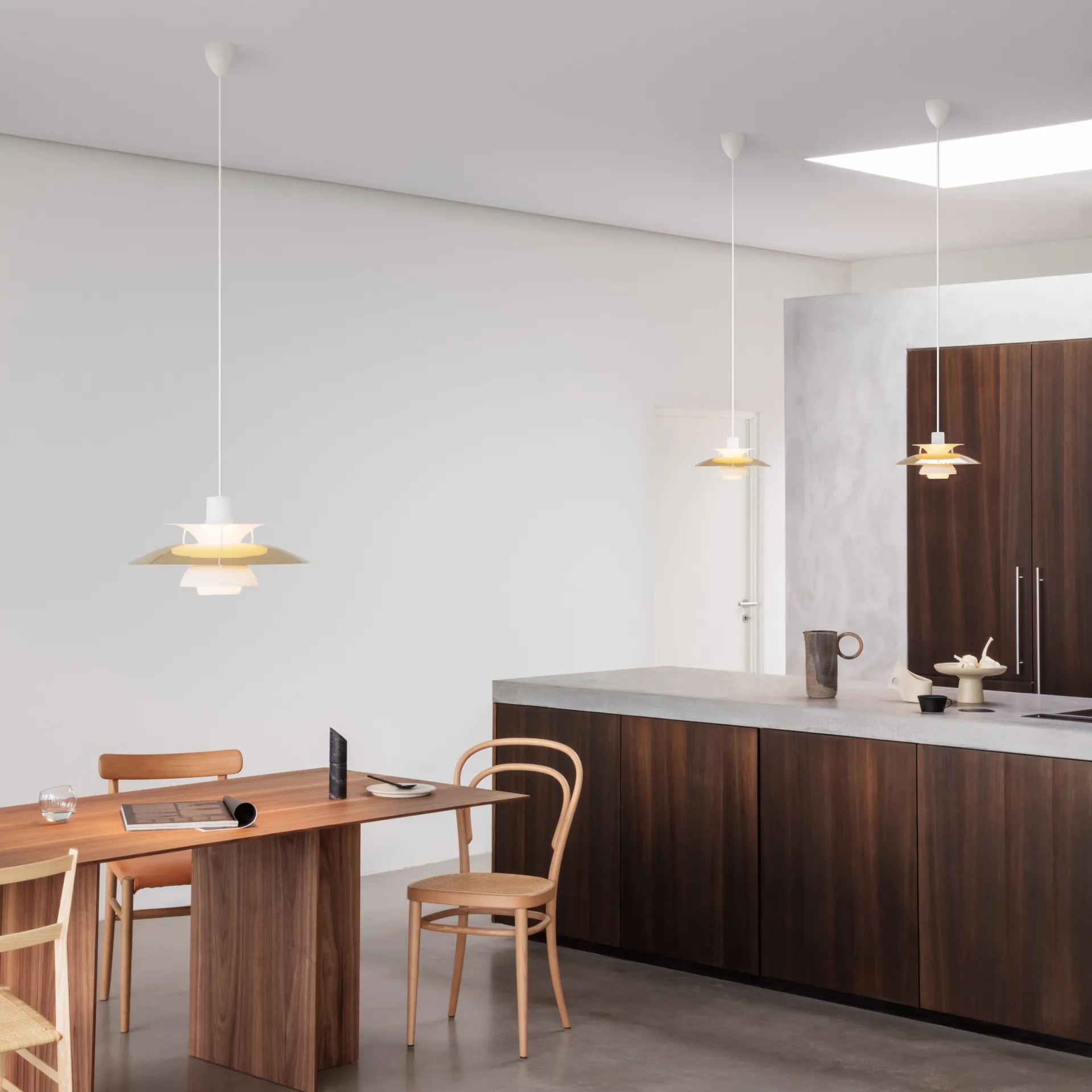 Lampa wisząca PH 5, Ø300, Mosiądz Louis Poulsen