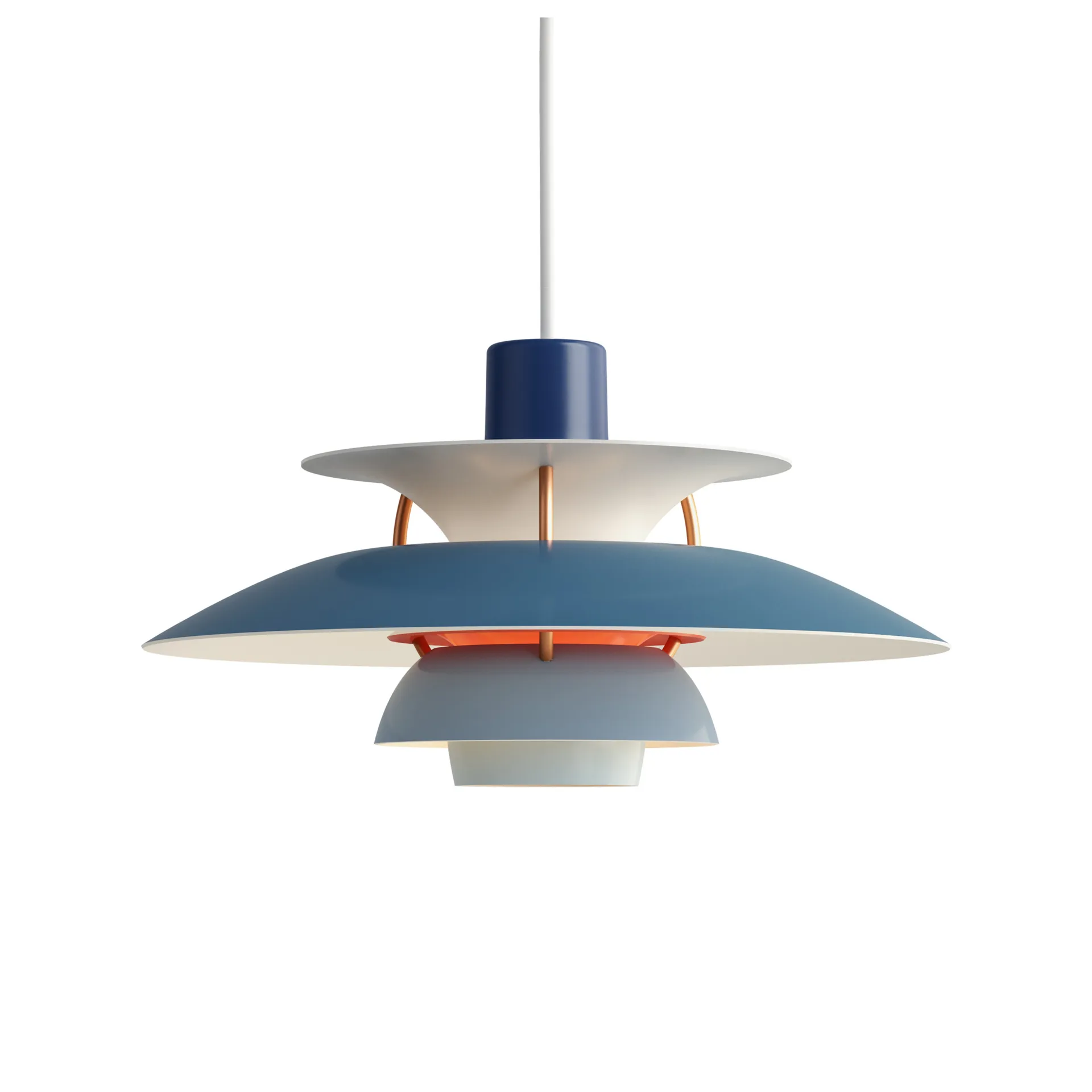 Lampa wisząca PH 5, Ø300, Niebieski Louis Poulsen