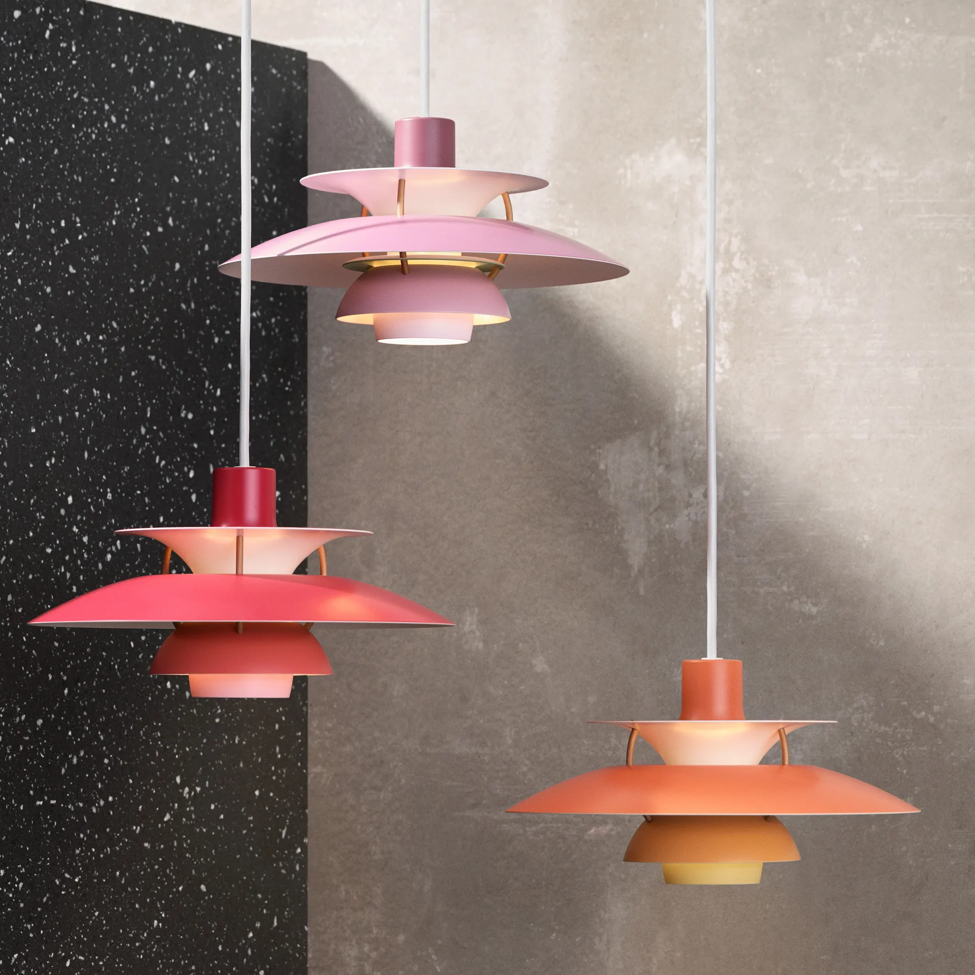 Lampa wisząca PH 5, Ø300, pomarańczowy Louis Poulsen