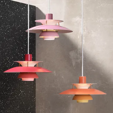 Lampa wisząca PH 5 - Ø300, pomarańczowy - Louis Poulsen