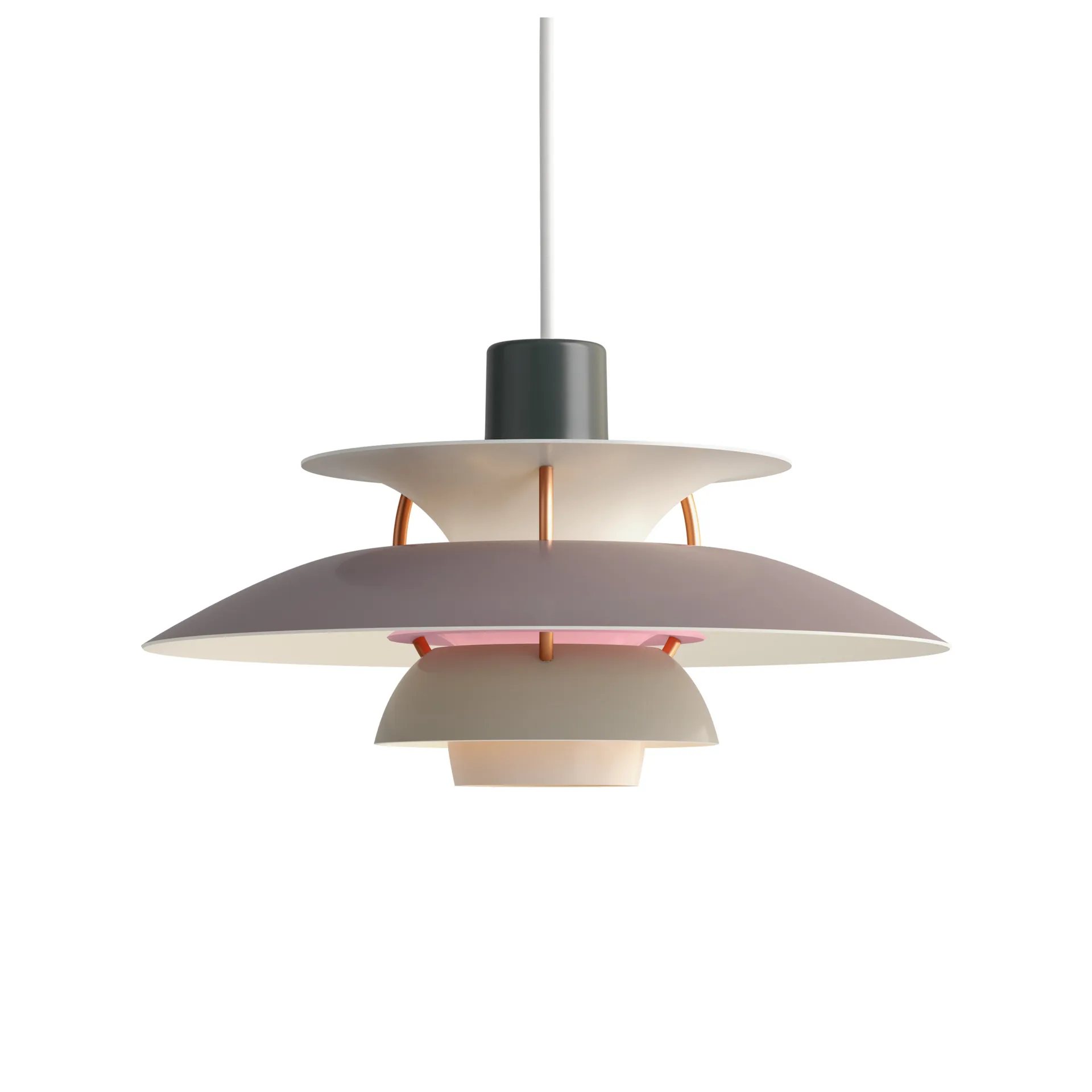 Lampa wisząca PH 5, Ø300, Szary Louis Poulsen