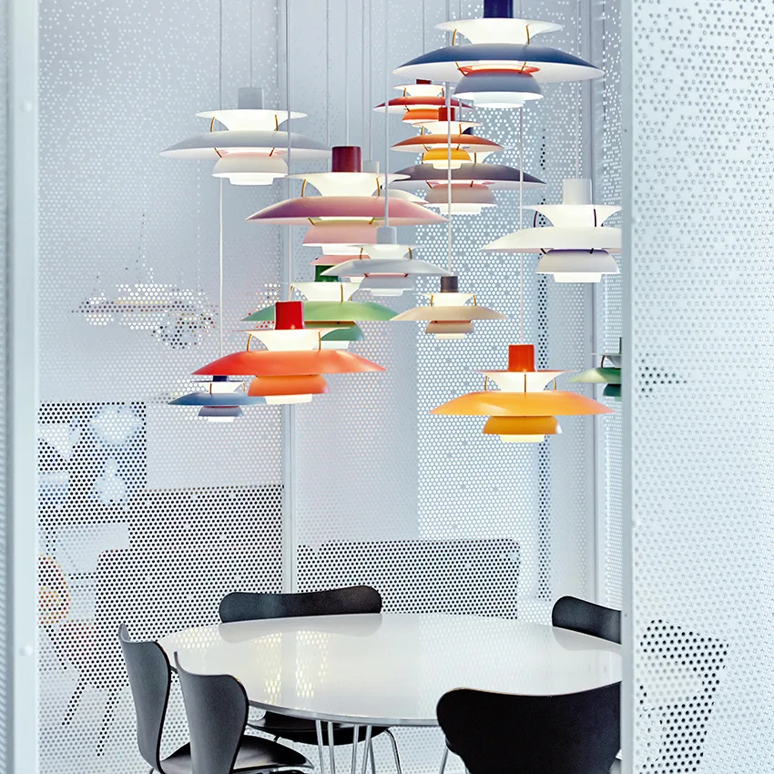Lampa wisząca PH 5, Ø300, Szary Louis Poulsen