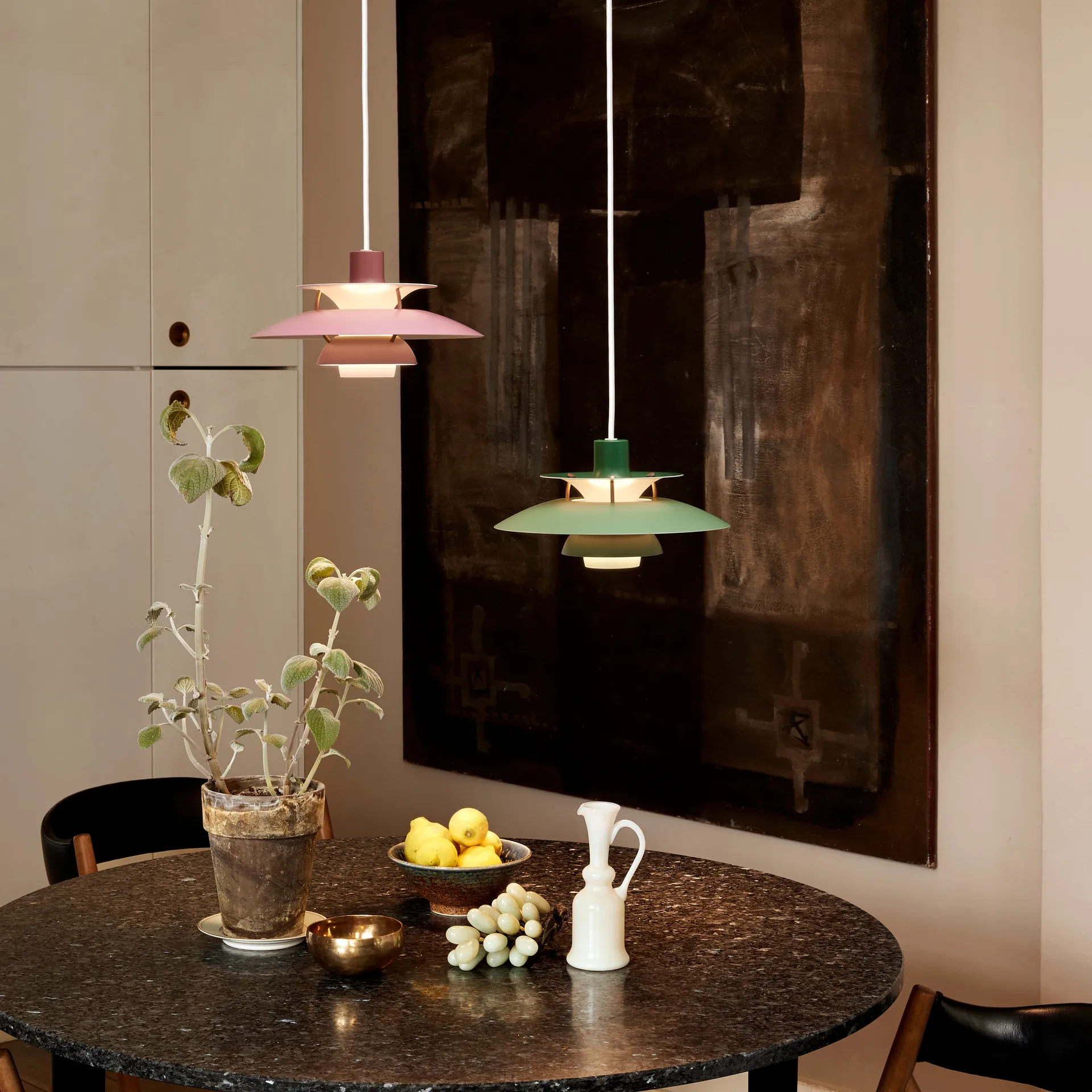 Lampa wisząca PH 5, Ø300, Zielony Louis Poulsen