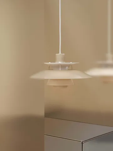 Lampa wisząca PH 5, Ø32 cm - Opal beige - Louis Poulsen