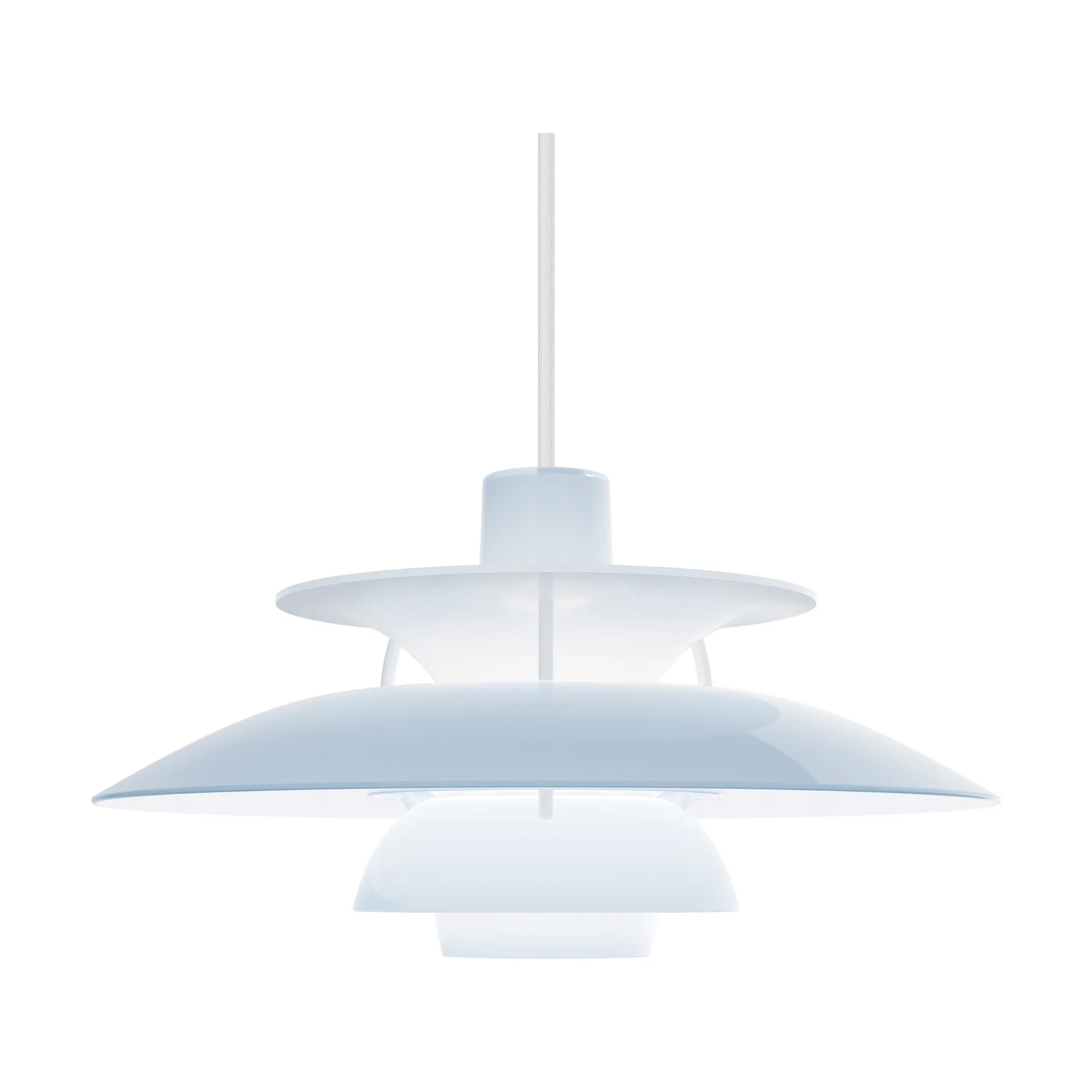 Lampa wisząca PH 5, Ø32 cm, Opal pale blue Louis Poulsen