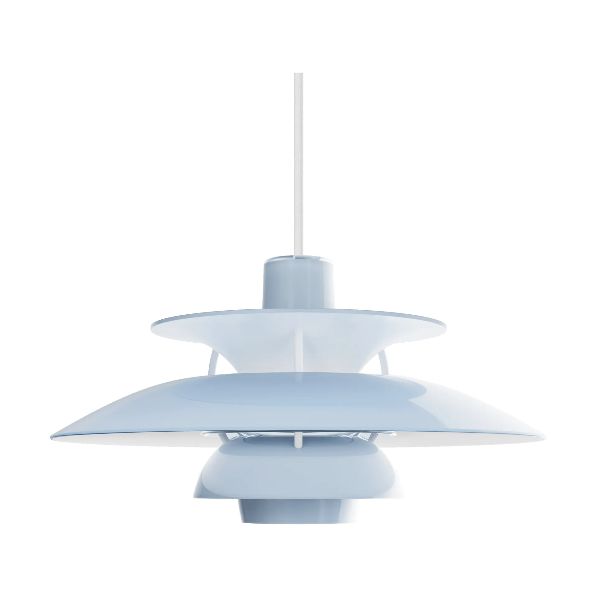 Lampa wisząca PH 5, Ø32 cm, Opal pale blue Louis Poulsen