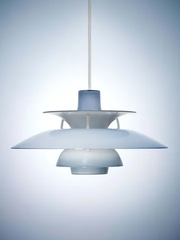 Lampa wisząca PH 5, Ø32 cm - Opal pale blue - Louis Poulsen
