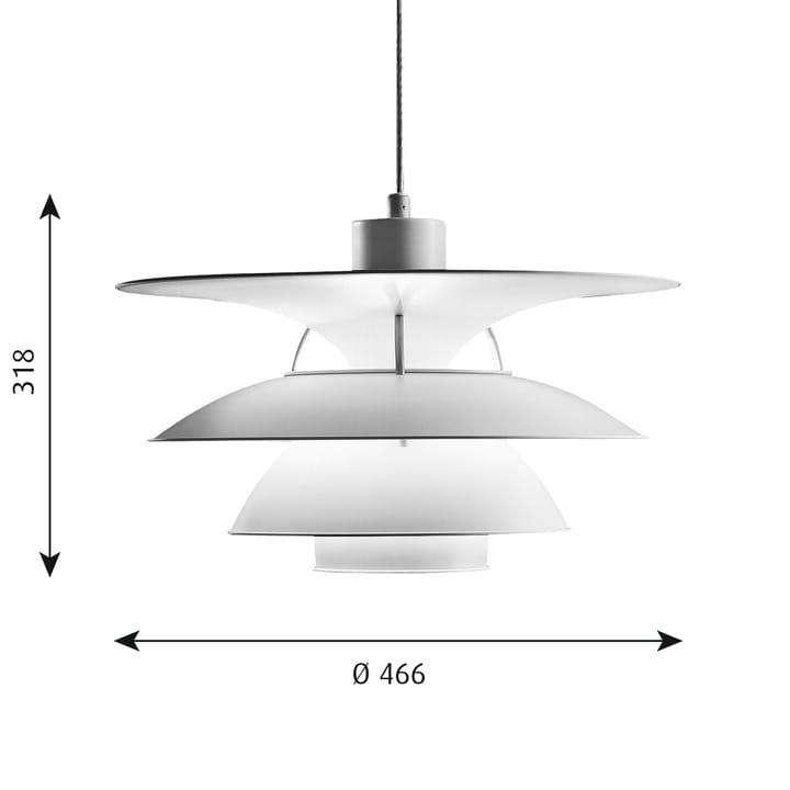 Lampa wisząca PH 5-4½, Biały Louis Poulsen