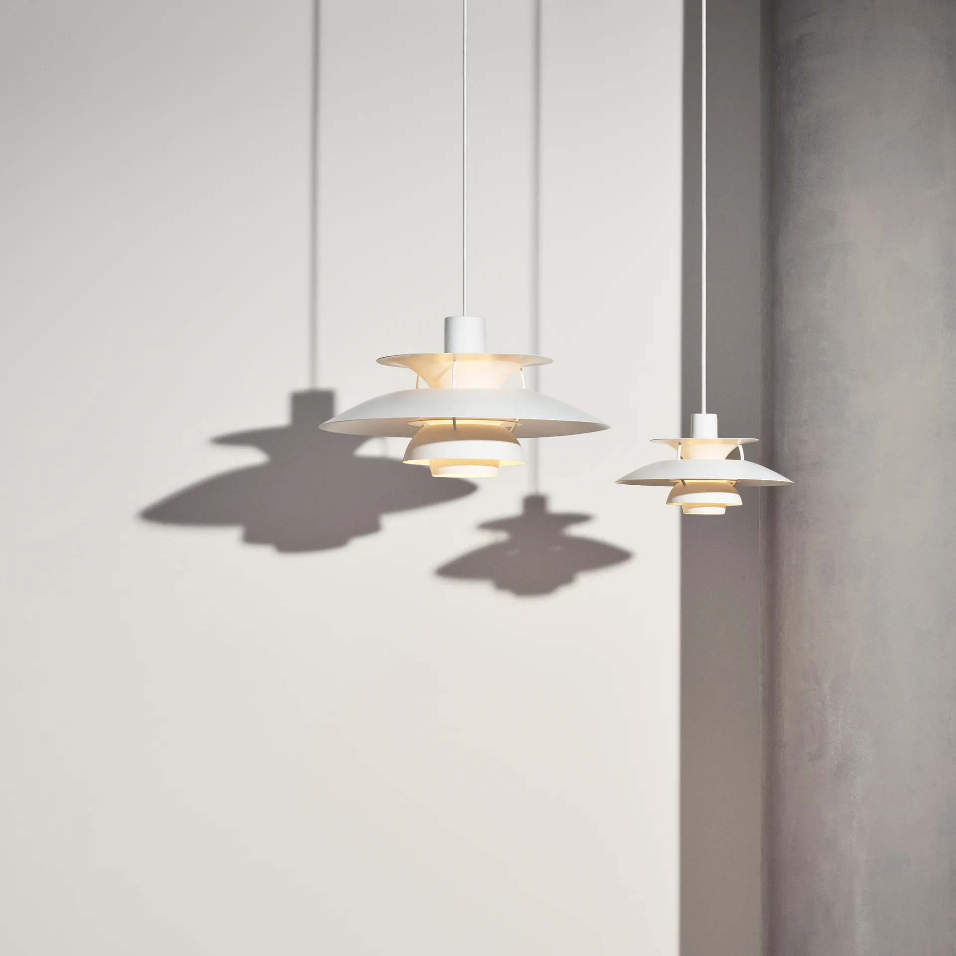 Lampa wisząca PH 5, Ø500, Biały Louis Poulsen