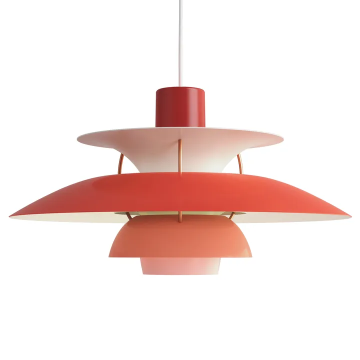 Lampa wisząca PH 5 - Ø500, Czerwony - Louis Poulsen
