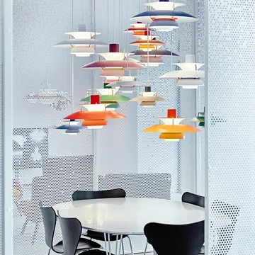 Lampa wisząca PH 5 - Ø500, Czerwony - Louis Poulsen