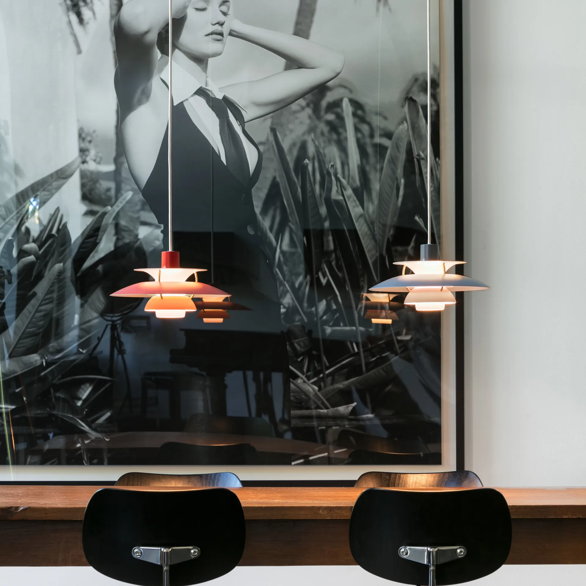 Lampa wisząca PH 5, Ø500, Czerwony Louis Poulsen