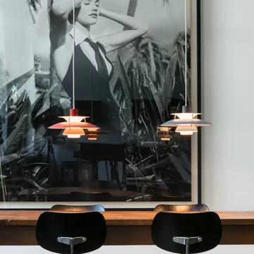 Lampa wisząca PH 5 - Ø500, Czerwony - Louis Poulsen
