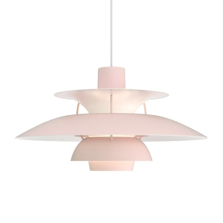 Lampa wisząca PH 5 - Ø500, Jasny róż - Louis Poulsen
