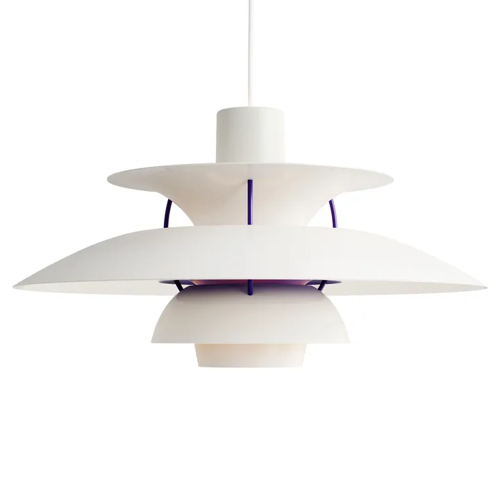 Lampa wisząca PH 5 - Ø500, Klasyczna biel - Louis Poulsen