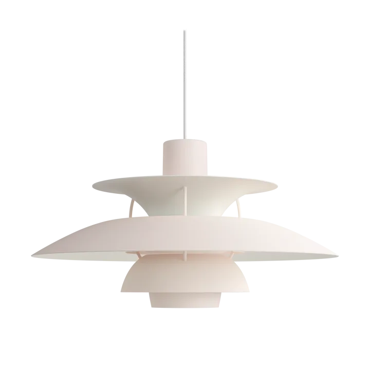 Lampa wisząca PH 5 - Ø500, Monochrom pale blush - Louis Poulsen