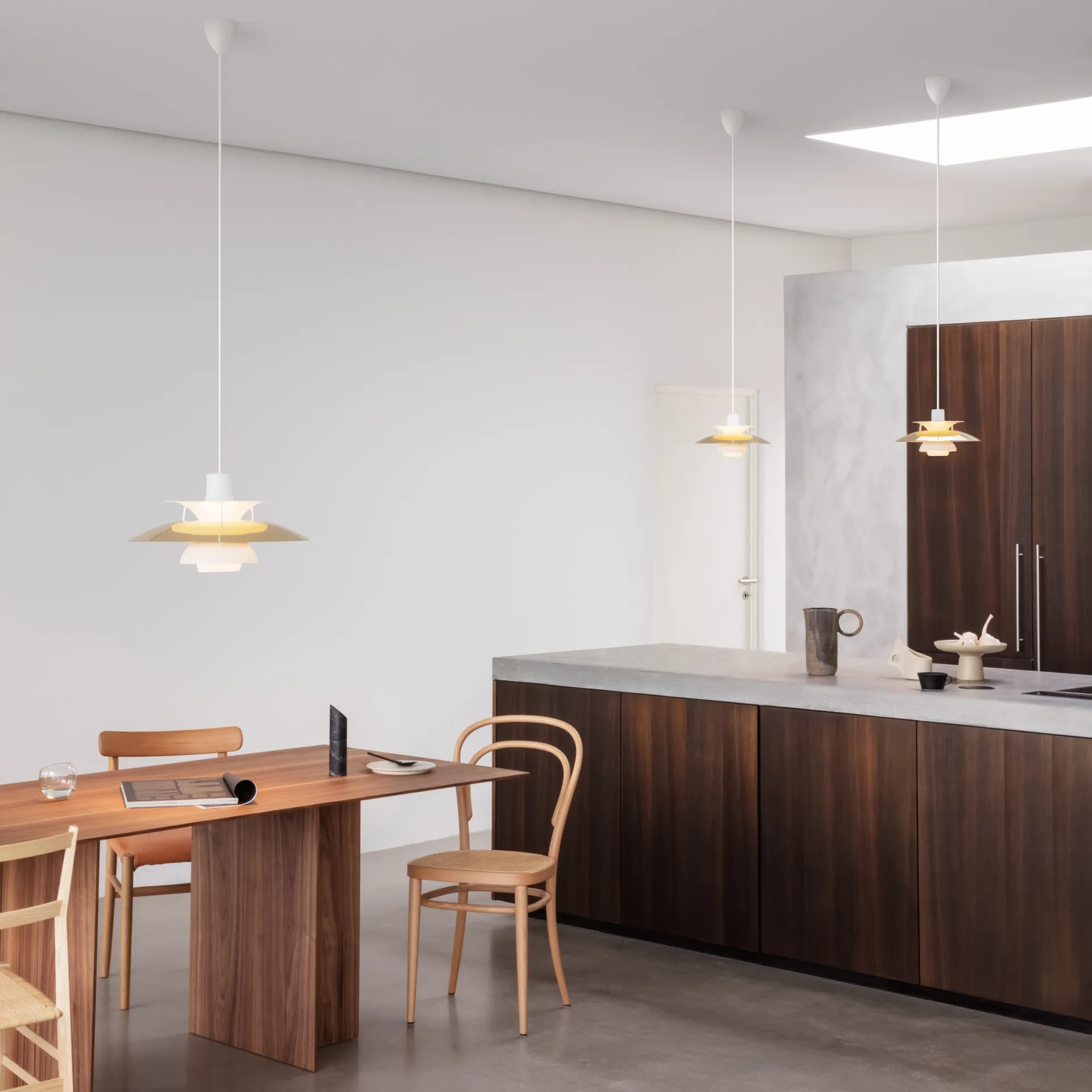 Lampa wisząca PH 5, Ø500, Mosiądz Louis Poulsen