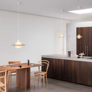 Lampa wisząca PH 5 - Ø500, Mosiądz - Louis Poulsen