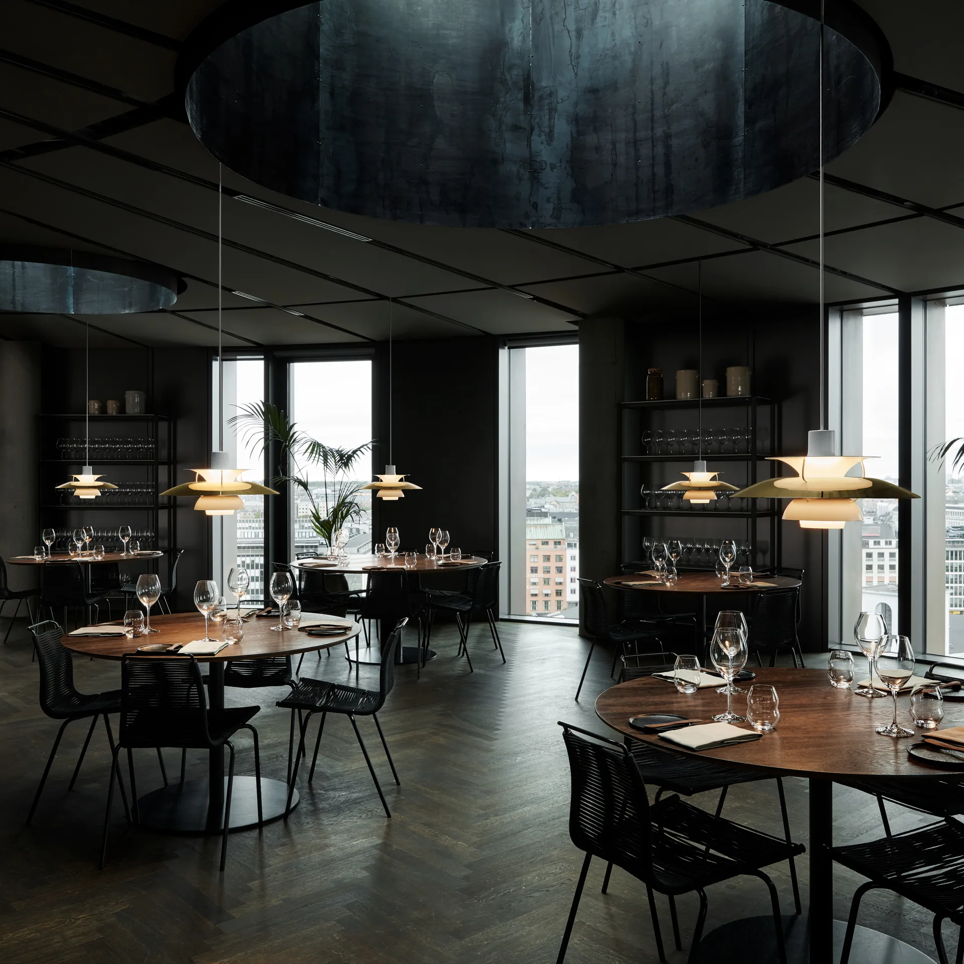 Lampa wisząca PH 5, Ø500, Mosiądz Louis Poulsen