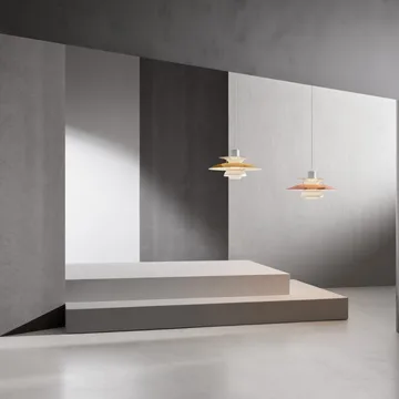 Lampa wisząca PH 5 - Ø500, Mosiądz - Louis Poulsen