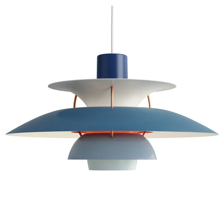 Lampa wisząca PH 5 - Ø500, Niebieski - Louis Poulsen