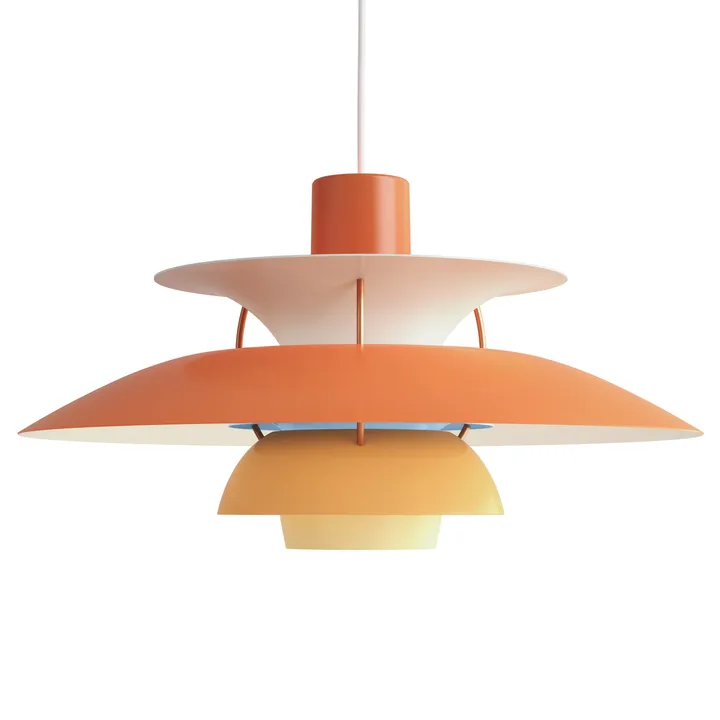 Lampa wisząca PH 5 - Ø500, pomarańczowy - Louis Poulsen