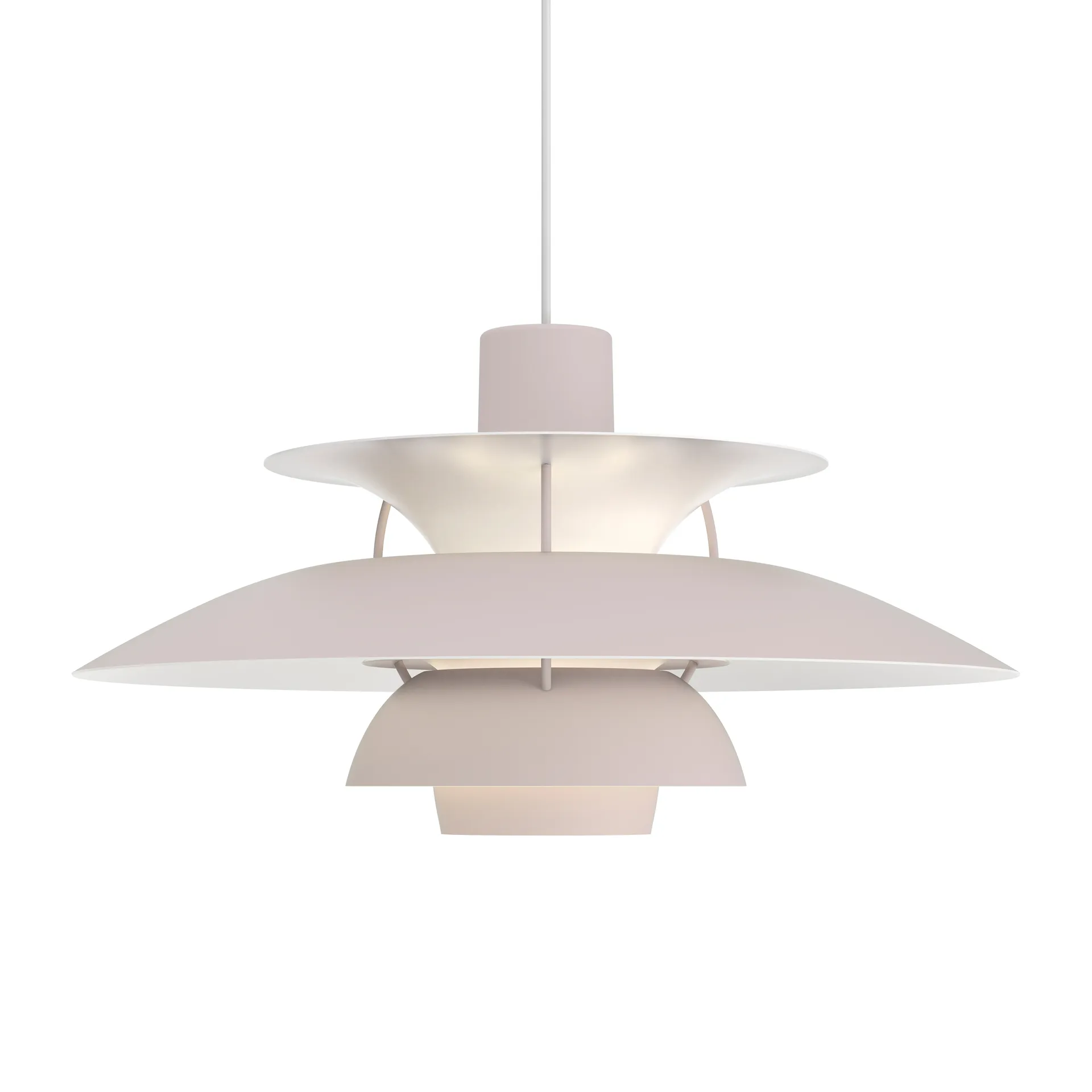 Lampa wisząca PH 5, Ø500, Szary ostrygowy Louis Poulsen