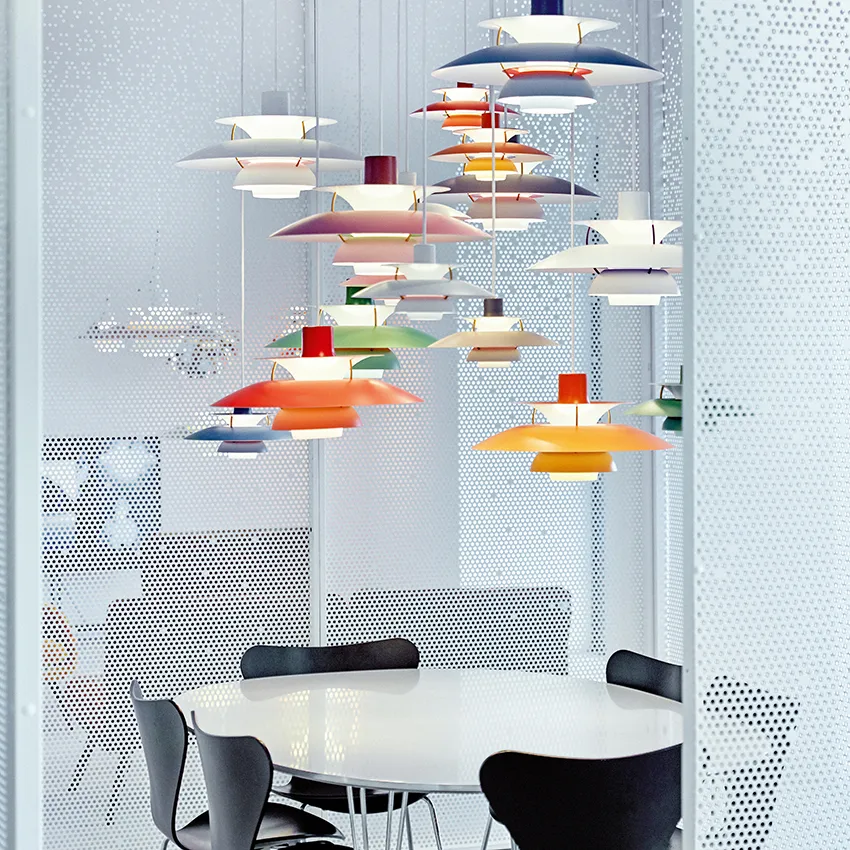 Lampa wisząca PH 5, Ø500, Szary Louis Poulsen