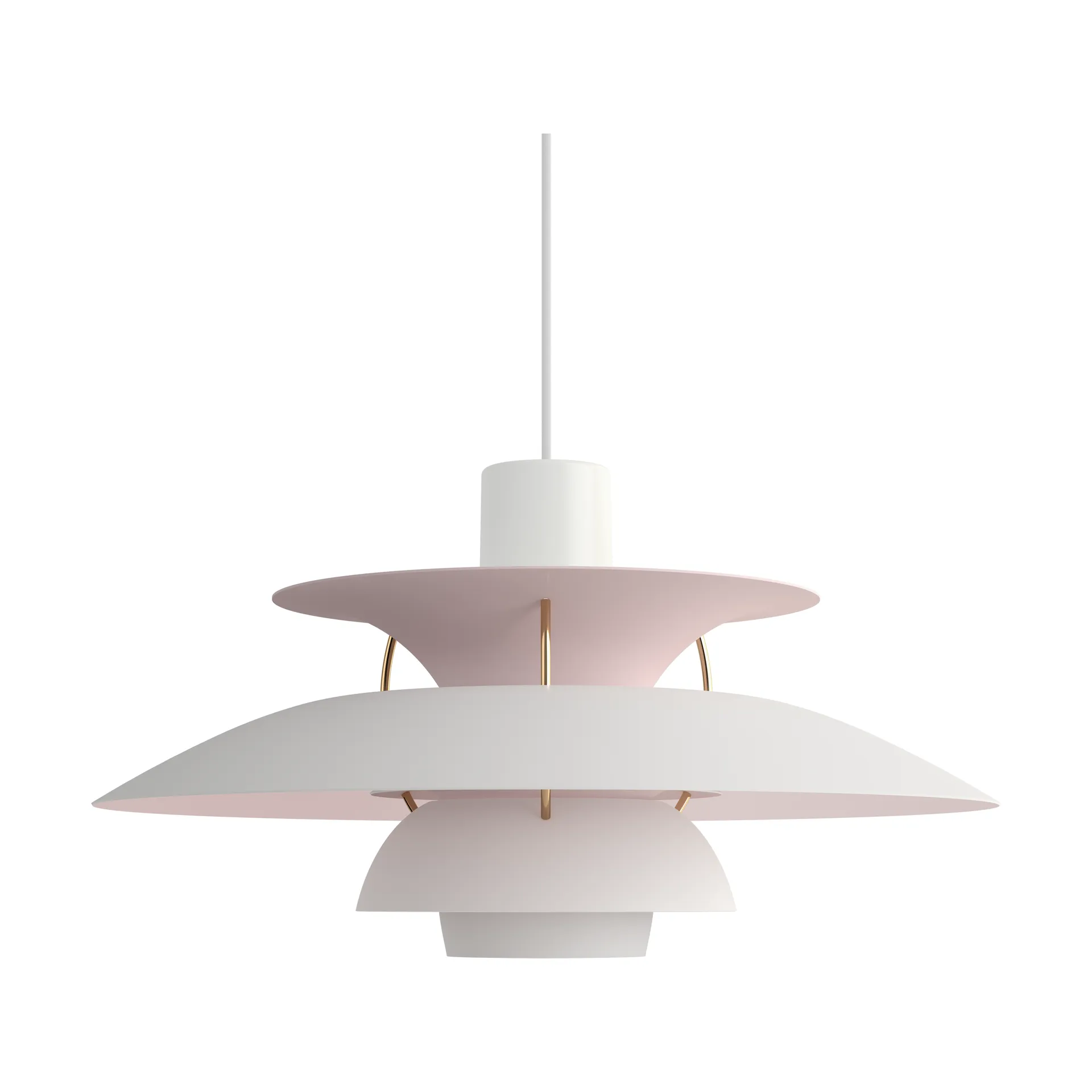 Lampa wisząca PH 5 Anniversary edition, Matte white-pale rose Louis Poulsen