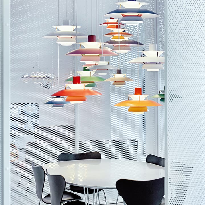 Lampa wisząca PH 5, Czerwony Louis Poulsen